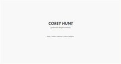 Desktop Screenshot of coreyhunt.com